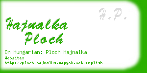 hajnalka ploch business card